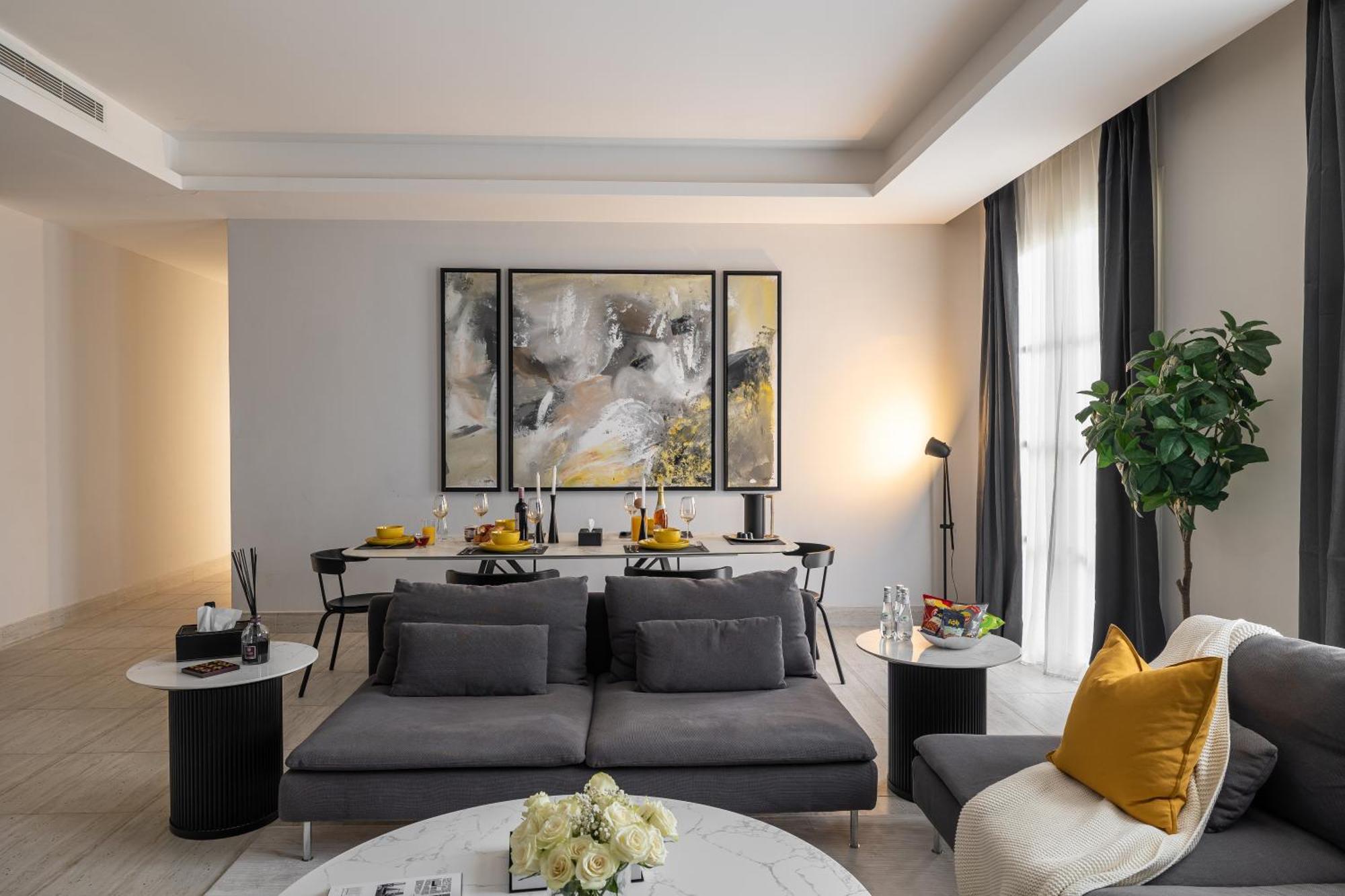 Modern 3br Retreat I Gym, Balcony & Prime Location